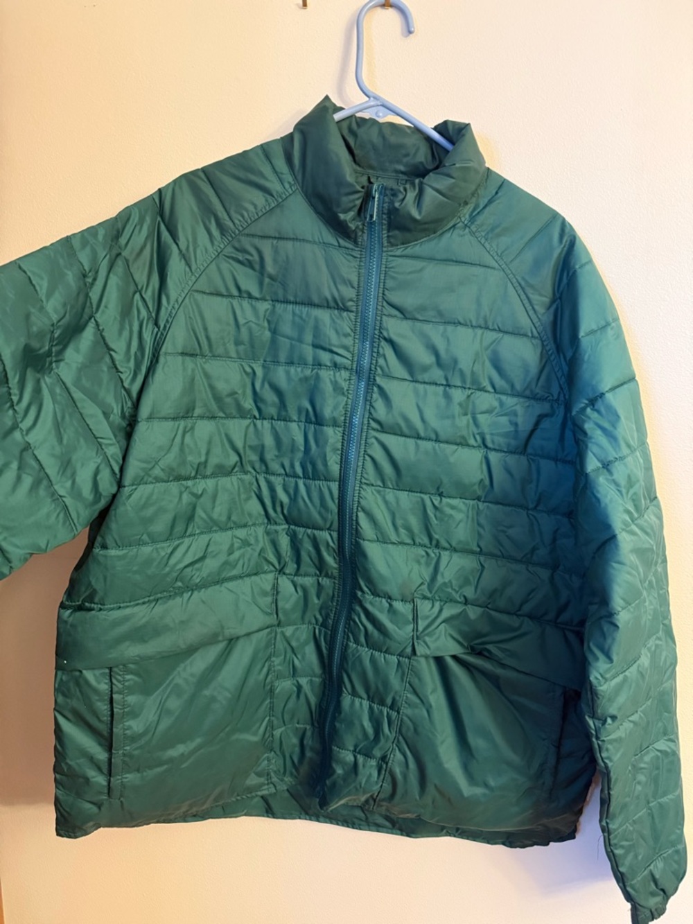 Woolrich Teal Green Quilted Puffer Jacket